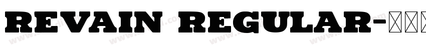 Revain Regular字体转换